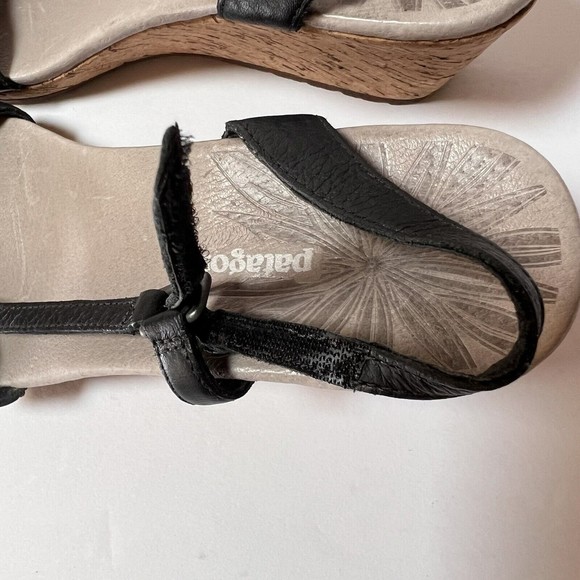 Patagonia Solimar Wedge Slide Sandal Women’s Size 7.5 M Cork Heel Black - Picture 12 of 16
